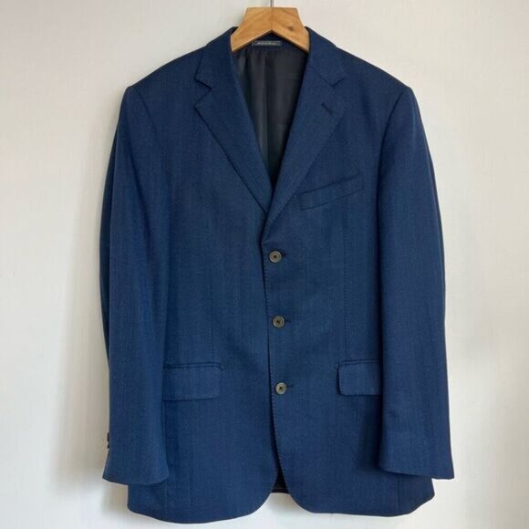 Vintage Saks Fifth Avenue Men’s 38R Regular 100% Wool Classic Suit Jacket Blazer - Picture 1 of 12